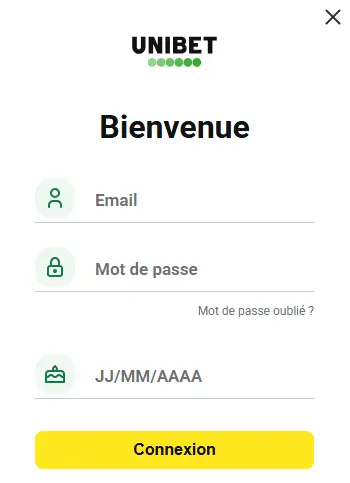 Espace joueur UNIBET CASINO